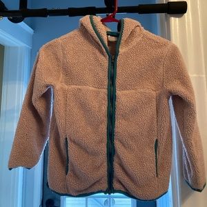 Hanna Andersson marshmallow fleece. VGUC. Pink with teal. Size 6-7